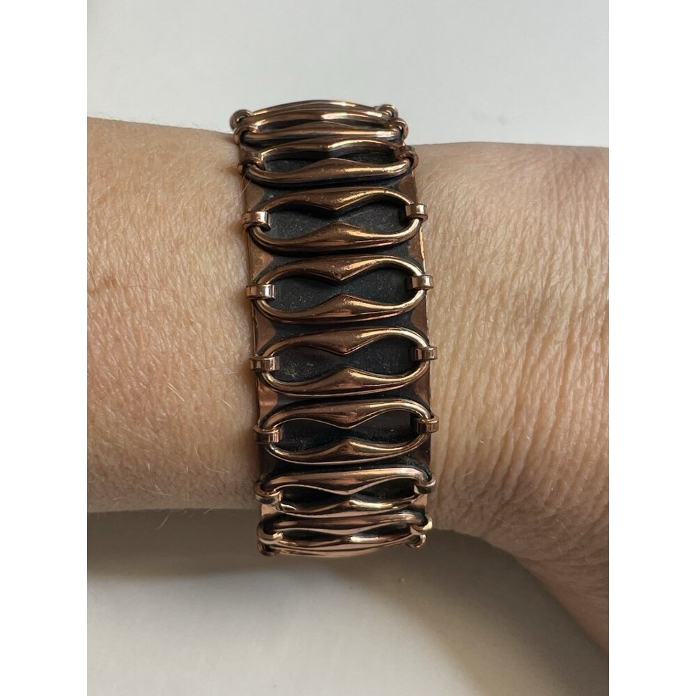 Vintage Copper Bracelet Signed Renoir Cuff